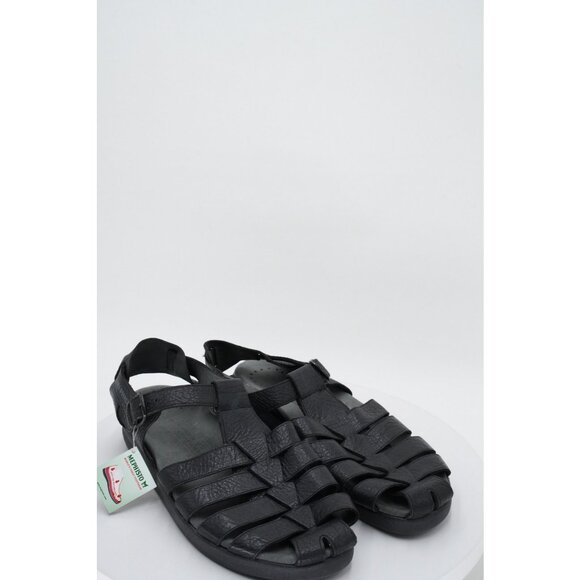 Mephisto Sam Black Leather Sandals Men's US 13M - Picture 4 of 6